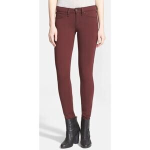 Rag & Bone Ponte Legging Pant Burgundy Women's 27